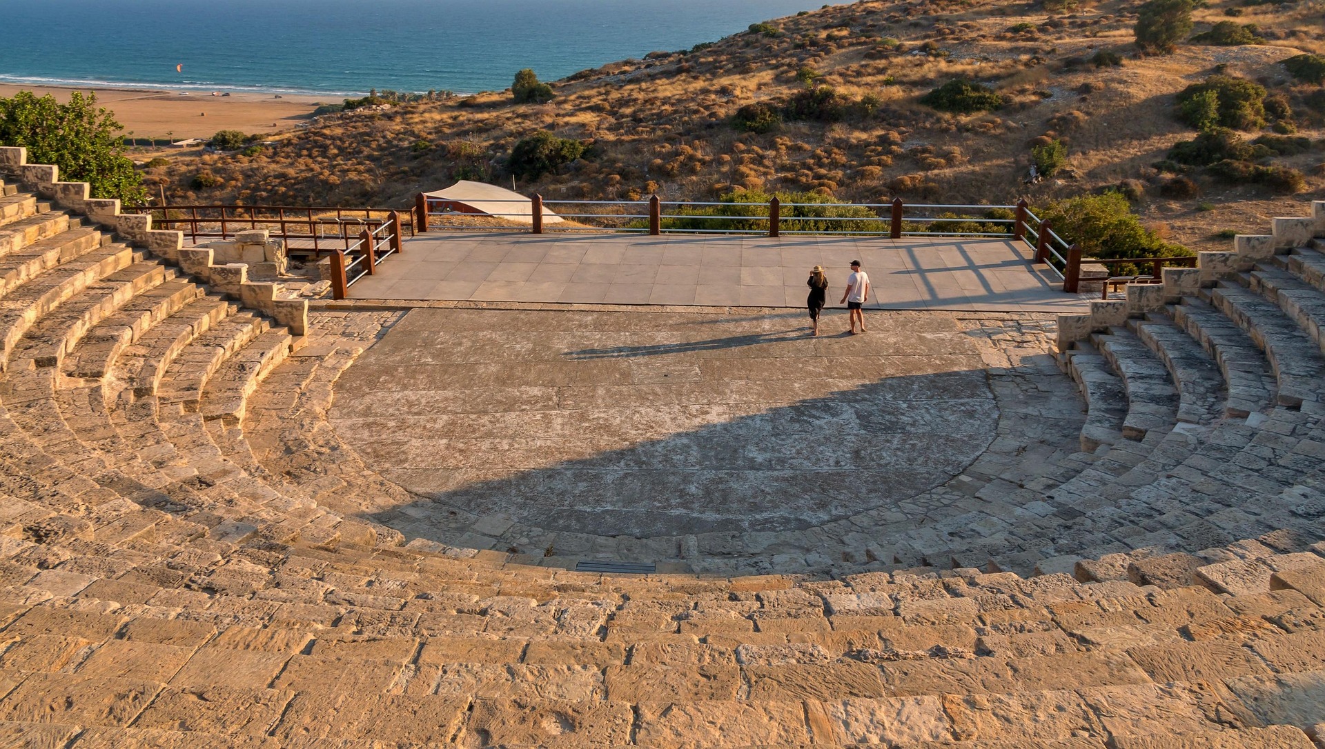 Restos arqueológicos sobre la costa mediterránea cerca de Limassol