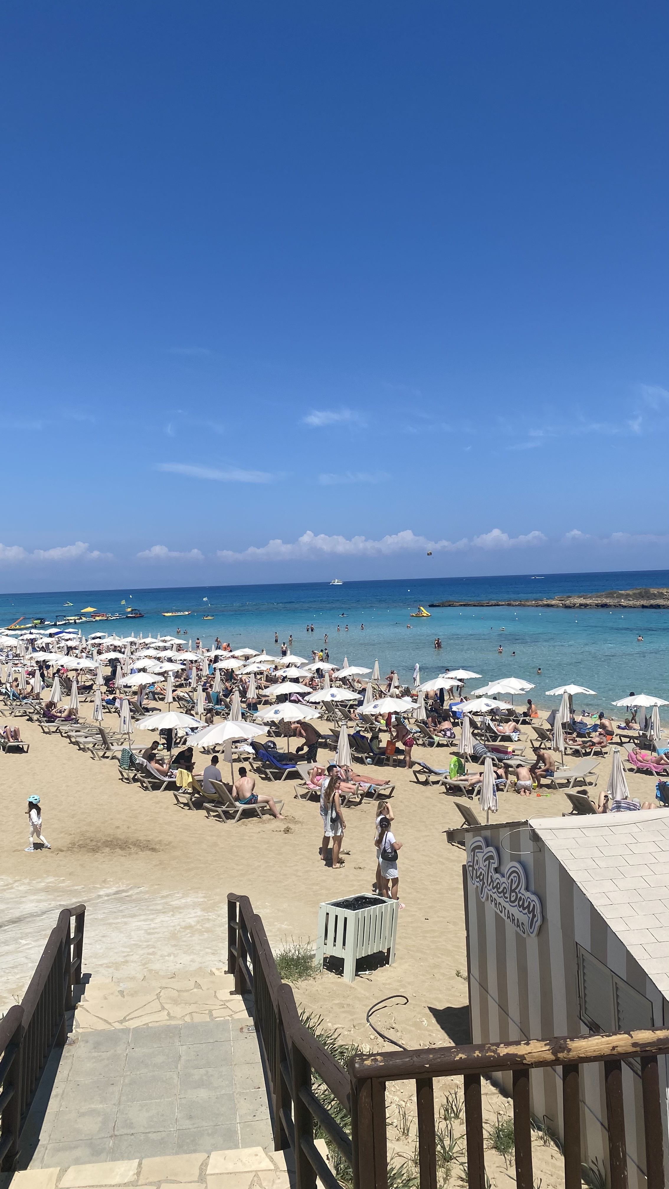 Arena dorada y agua clara en Fig Tree Bay
